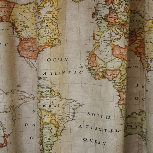 κουρτίνα λονέτα worldmap παιδική