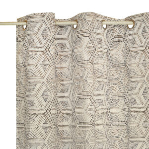 Decocraft-Curtain 140x260 Geometric grey