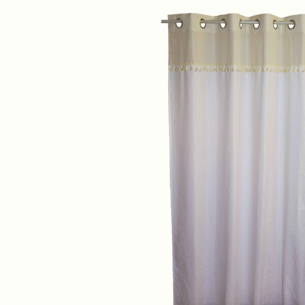 Κουρτίνα Λονέτα 140x260 Boho με φάσα εκρού