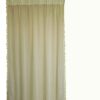 Κουρτίνα Γάζα Linenlook 140x270 Boho cream με τρέσα