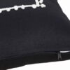 Μαξιλαροθήκη διακοσμητική μαύρη 40x40 Boho pompon λευκό