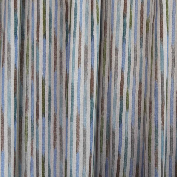 Κουρτίνα Λονέτα Watercolor Stripe blue 280x240 με τρέσα