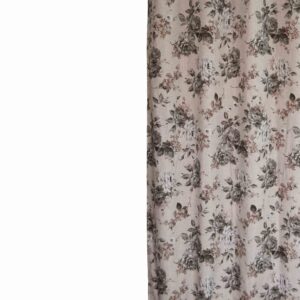 Decocraft-Curtain 140x270 ROSES GREY