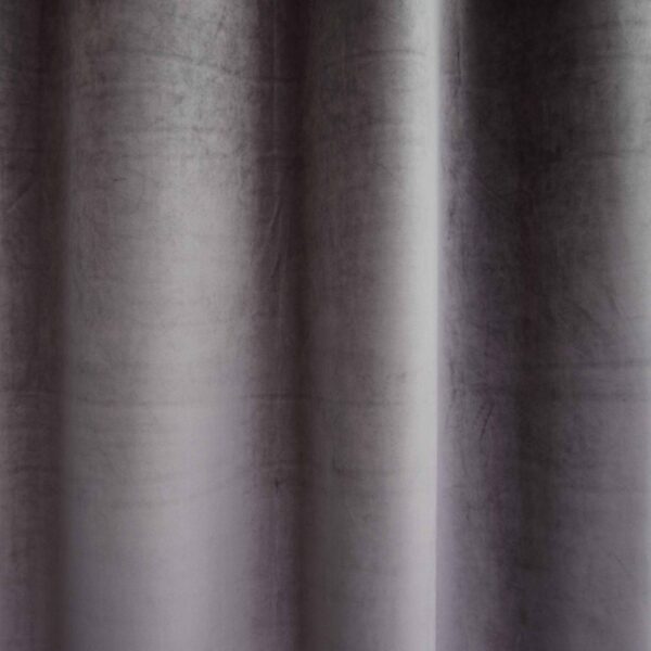 Κουρτίνα Βελούδο Velour ανθρακί 145x240 με τρουκ