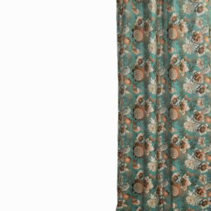 Κουρτίνα Βελούδο Sparrow Flower 135x240 με τρέσα