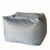 Μαξιλάρι δαπέδου Πουφ Βελούδο velvet γκρι 50X50Χ40