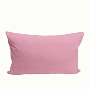 Μαξιλαροθήκη διακοσμητική Basic ροζ 35x55 με φερμουάρ