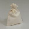 Υφασμάτινο πουγκί μπομπονιέρας Basic cream 14x18