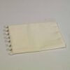 Υφασμάτινος φάκελος μπομπονιέρας Basic cream με pom pon 15x20