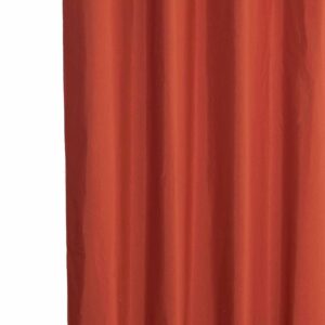 Κουρτίνα Λονέτα Basic κεραμιδί 140x270 με τρέσα