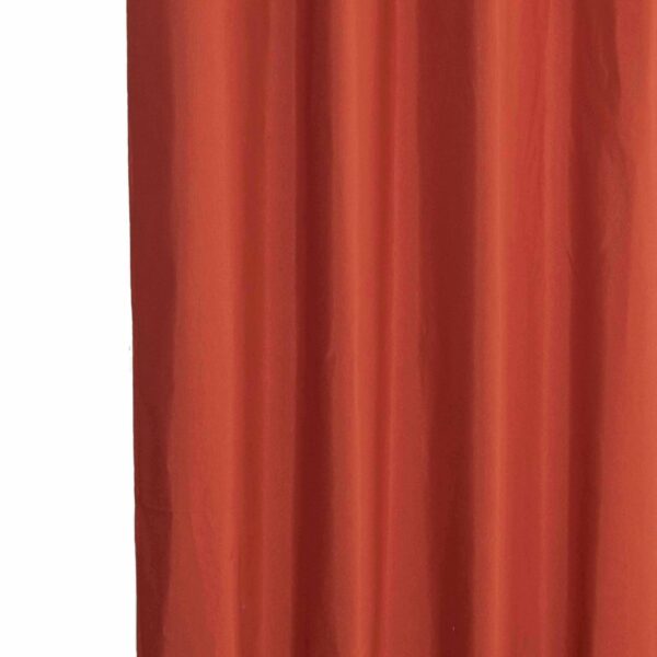 Κουρτίνα Λονέτα Basic κεραμιδί 140x270 με τρέσα