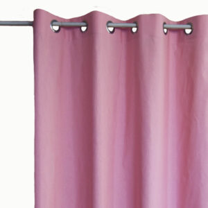 Κουρτίνα Λονέτα Basic ροζ 140x260 με τρουκ
