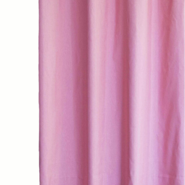 Κουρτίνα Λονέτα Basic ροζ 140x270 με τρέσα