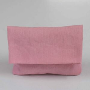 Υφασμάτινος φάκελος μπομπονιέρας Basic ροζ 14x18
