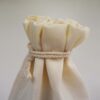 Υφασμάτινο πουγκί μπομπονιέρας Basic cream 14x18