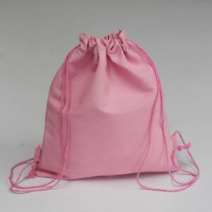 Υφασμάτινο σακίδιο λονέτα Basic ροζ 30x25
