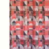 Κουρτίνα Λονέτα Frame κόκκινη 140x270 με τρέσα