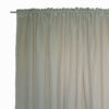 Κουρτίνα Γάζα Linenlook λαδί 300x270 με τρέσα
