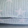 Μαξιλάρι διακοσμητικό ζακάρ Star μπλε 35x55