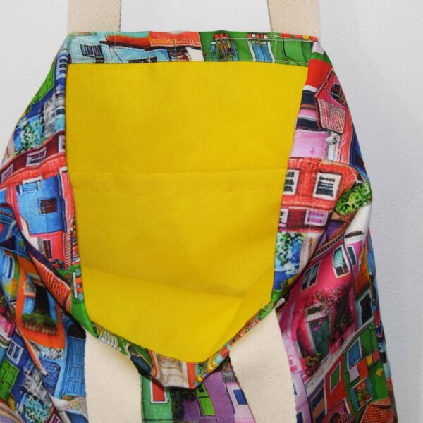 Υφασμάτινη τσάντα Favela κίτρινο 50x45