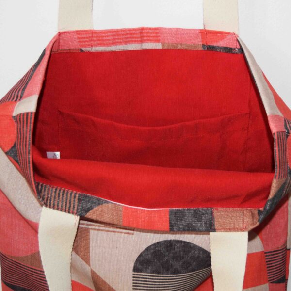 Υφασμάτινη τσάντα Frame κόκκινο 50x45