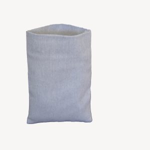Υφασμάτινος φάκελος μπομπονιέρας Basic natural γκρι 14x18